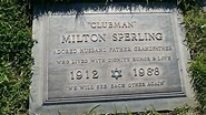 Producer Milton Sperling Grave Mount Sinai Memorial Park Los Angeles ...