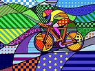 "Cycling" Sports, A Celebration of Life Series Artist, Randall J Henrie ...