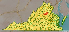 Map of Orange County, Virginia