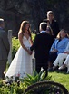 Anna Osceola Marries Jon Hamm In High-slit Strapless Wedding Dress ...