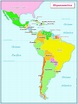 Mapa de países hispanoamericanos | Literaturas hispánicas Padrón