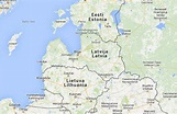 ﻿Mapa de Letonia﻿, donde está, queda, país, encuentra, localización ...