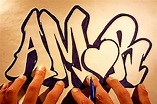 Letras escritas con dibujos … | Graffitis de amor, Dibujos de amor ...