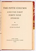 The Fifth Column and The First Forty-Nine Stories von HEMINGWAY, Ernest ...