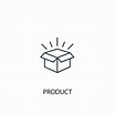 Premium Vector | Product concept line icon. simple element illustration ...