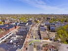 Arlington Town Center Aerial View, Massachusetts, USA Stock Image ...