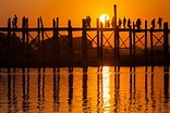 Meeting the sun at U Bein bridge - photography in Myanmar