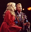 Porter Wagoner singing with his great partner Dolly Parton during the ...