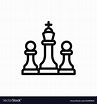 Chess icon Royalty Free Vector Image - VectorStock