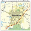 Aerial Photography Map of Martinsville, IN Indiana