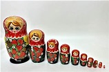 Hand Painted Russian Dolls Matryoshka Babushka Traditional 10 dolls ...