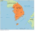 Blog de Geografia: Mapa da Coreia do Sul