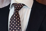 Luxury Silk Italian Tie - Black Silk Medallion | Hunter Treacy Tailors ...