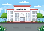 Hospital Building for Healthcare Background Vector Illustration with ...