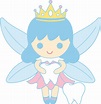 Cute Tooth Fairy Collecting Teeth - Free Clip Art