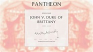 John V, Duke of Brittany Biography - Duke of Brittany from 1399 to 1442 ...