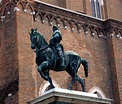 Equestrian statue of the condottiere Bartolomeo Colleoni - Andrea del ...