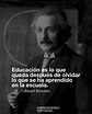 Las mejores frases de Albert Einstein sobre educación que te inspirarán ...