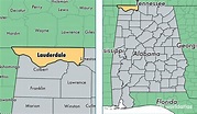 Lauderdale County, Alabama / Map of Lauderdale County, AL / Where is ...