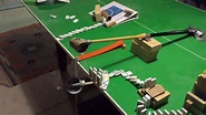 Rube Goldberg machine with 6 simple machines - YouTube