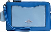 Coach - Cartera de mano con asa para mujer azul Silver/Lapis Cornflower ...