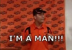 I'm A Man GIF - ImAMan MikeGundy OklahomaState - Discover & Share GIFs