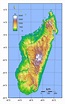 Detailed topographical map of Madagascar | Madagascar | Africa ...