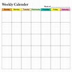 printable weekly calendar vector download free vectors clipart ...