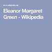Eleanor Margaret Green - Wikipedia | Eleanor, American princess, Green
