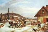 File:'The Toll Gate', oil on canvas painting by Cornelius Krieghoff ...