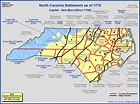 The Royal Colony of North Carolina - The Towns and Settlements in 1770 ...