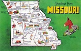 Large tourist map Missouri state | Missouri state | USA | Maps of the ...