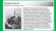 M1 U3 L4 Robert Frost biography - YouTube