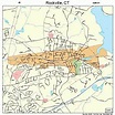 Amazon.com: Large Street & Road Map of Rockville, Connecticut CT ...