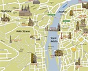 Map of Prague, Czech Republic
