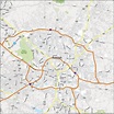 On A Map The North Carolina Cities Of Raleigh Durham And Chapel Hill ...