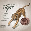 Year of the Tiger Calendar (white) | Tiger tattoo, Tiger zodiac, Year ...
