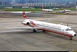 B-28027 - Far Eastern Air Transport McDonnell Douglas MD-83 at Taipei ...