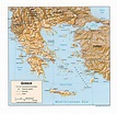 GREECE - GEOGRAPHICAL MAPS OF GREECE