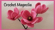 Crochet Magnolia Blossoms - YouTube