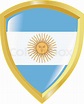 goldenen Wappen von Argentinien | Stock-Vektor | Colourbox