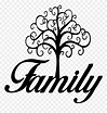 Family Tree Clipart Black And White Svg Royalty Free - Cute Tree ...