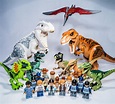 All the Lego Jurassic World Minifigures and Dinosaures in one picture ...