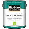 BEHR Premium Plus 1 gal. Ultra Pure White Semi-Gloss Zero VOC Interior ...