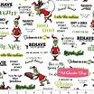 How the Grinch Stole Christmas Holiday Grinch Words Yardage SKU# 17491 ...
