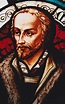 Philipp Melanchthon em um vitral. Felipe Melâncton: (1497-1560 ...
