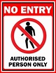 No Entry Safety Sign Format | FREE Download