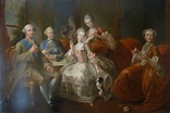 The family of the Duke of Penthièvre called la tasse de chocolat, 1768 ...