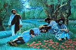 the disciples sleeping in the garden - Google Search | Bible art ...