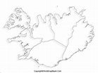 Printable Blank Map of Iceland - Outline, Transparent, PNG Map